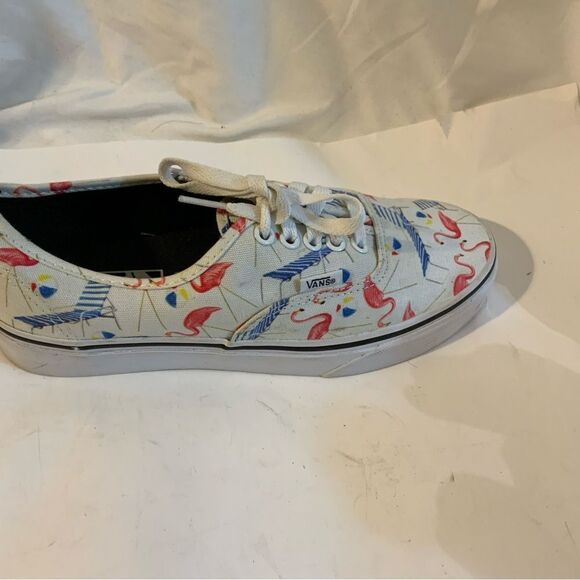 Vans Pink Flamingos Beach Chair Retro Pool Summer Vibes Shoes MENS 6.5/ women 8 - Picture 2 of 13